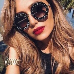 Gucci L’Aveugle Par Amour Round Sunglasses